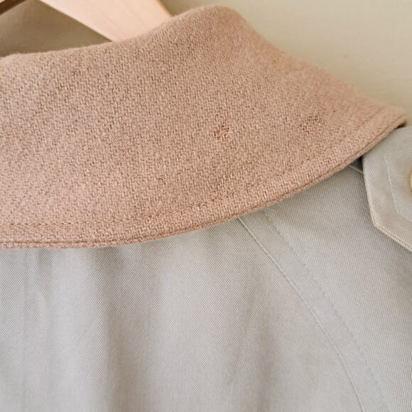 BURBERRY Vintage Men's Tan Trench Coat w/ Removable Wool Liner 40 Long *flaws - Picture 13 of 15